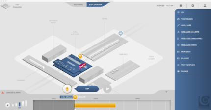 supervision and public announce system made with Ingescape picture of monitoring public announce made for Bouyer with Ingescape using an ecosystem of applications dedicated to scheduling, monitoring and operating