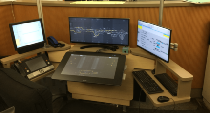 l'environnement de supervision de la ratp réalisé avec ingescape photo de l'environnement de supervision opérationnelle du RER de la Ligne A à Paris fait avec Ingescape